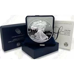 2020 S 1oz Silver Eagle  Proof - with Original Govt Packaging