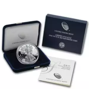 2015 W 1oz Silver Eagle  Proof - with Original Govt Packaging