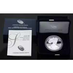 2018 W 1oz Silver Eagle  Proof - with Original Govt Packaging
