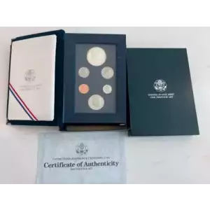 1990 Prestige Proof Set - Six Coin Set - Box & COA