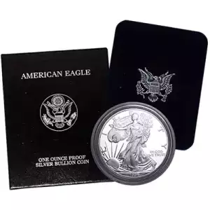 1996 P 1oz Silver Eagle  Proof - with Original Govt Packaging  [DUPLICATE for #546779] (2)