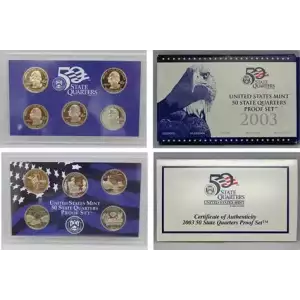 2003 5 Pc Clad Quarter Proof Set (2)