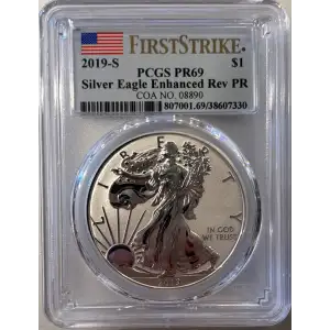 2019-S $1 Silver Eagle Enhanced Rev PR First Strike (2)