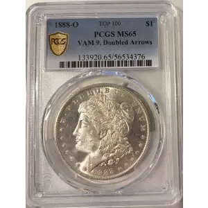 1888-O $1 VAM 9, Doubled Arrows TOP 100 (2)