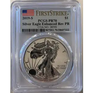 2019-S $1 Silver Eagle Enhanced Rev PR First Strike (2)