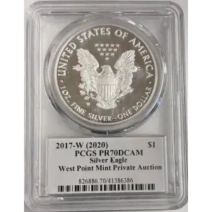 2017-W (2020) $1 Silver Eagle WP Mint Private Auction Release Paul C. Balan, DCAM (3)