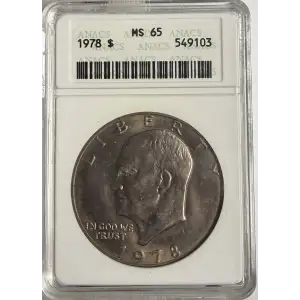 1978 P Dollar Eisenhower Nickel - Copper ANACS MS-65