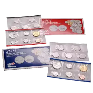 2004-P&D U.S. Uncirculated Set: 22-Coin Set in Original Packaging
