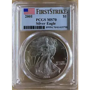 2001 $1 Silver Eagle First Strike