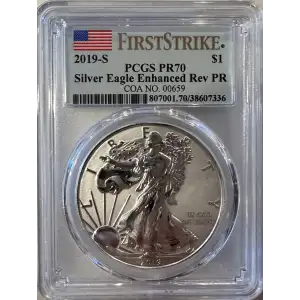 2019-S $1 Silver Eagle Enhanced Rev PR First Strike