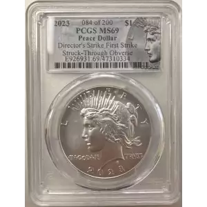2023 $1 Peace Dollar Director's Strike First Strike