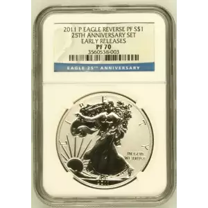 2011 P 25TH ANNIVERSARY SET EARLY RELEASES OFFICIAL US MINT SET (2)