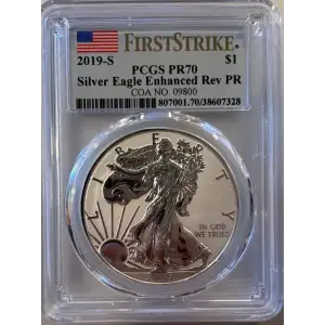 2019-S $1 Silver Eagle Enhanced Rev PR First Strike