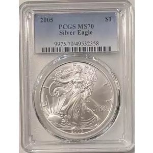 2005 Silver Eagle PCGS MS70