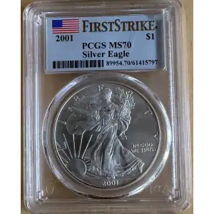 2001 $1 Silver Eagle First Strike