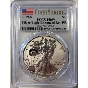 2019-S $1 Silver Eagle Enhanced Rev PR First Strike
