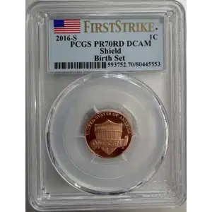 2016-S 1C Shield Birth Set First Strike, DCAM