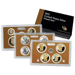 2012-S U.S. Clad Proof Set: Complete 14-Coin Set, with Box and COA