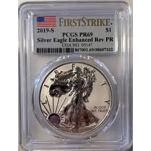 2019-S $1 Silver Eagle Enhanced Rev PR First Strike