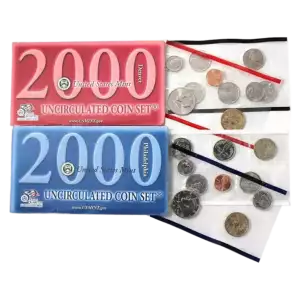 2000-P&D U.S. Uncirculated Set: 20-Coin Set in Original Packaging